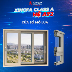 Cửa sổ mở lùa nhôm Xingfa Class A hệ A72